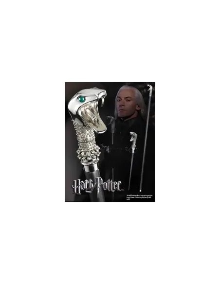 Replica the noble collection harry potter lucius malfoy baston con varita oculta 116 cm