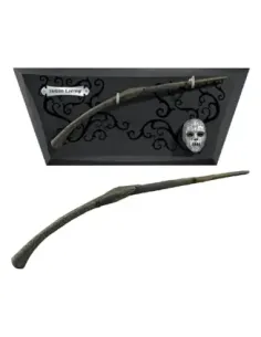 Replica the noble collection harry potter varita en expositor con mascara bellatrix lestrange