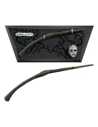 Replica the noble collection harry potter varita en expositor con mascara bellatrix lestrange