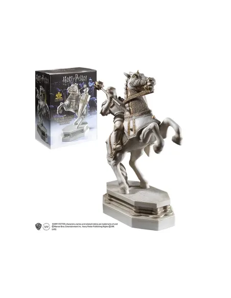 Soporte de libros the noble collection caballero blanco ajedrez de hechiceros desafío final