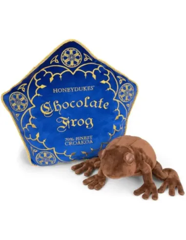 Peluche the noble collection harry potter rana de chocolate + cojin