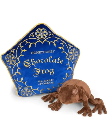 Peluche the noble collection harry potter rana de chocolate + cojin