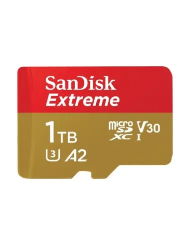 Tarjeta memoria micro secure digital 1tb sandisk extreme clase 10 uhs - i u3 + adaptador