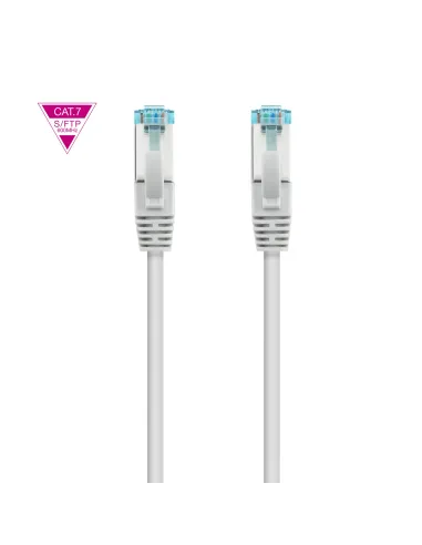 Nanocable Cable de Red Cat.7 600MHZ LSZH SFTP PIMF AWG26, Gris, 1 m
