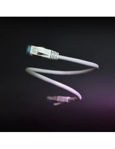 Nanocable Cable de Red Cat.7 600MHZ LSZH SFTP PIMF AWG26, Gris, 1 m