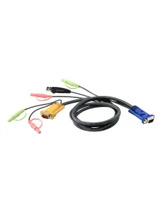 ATEN Cable KVM USB con audio y SPHD 3 en 1 de 1,8 m