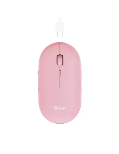 Trust Puck ratón Oficina Ambidextro RF Wireless + Bluetooth Óptico 1600 DPI