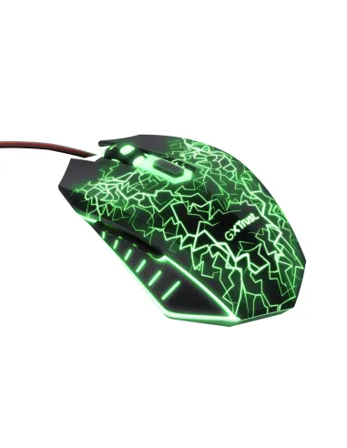 Trust GXT 105X Izza ratón Juego Ambidextro USB tipo A Óptico 4000 DPI