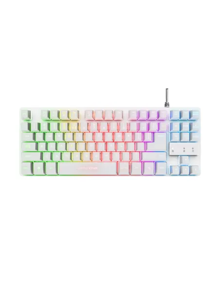 Trust GXT 833W Thado teclado Juego USB QWERTY Español Blanco