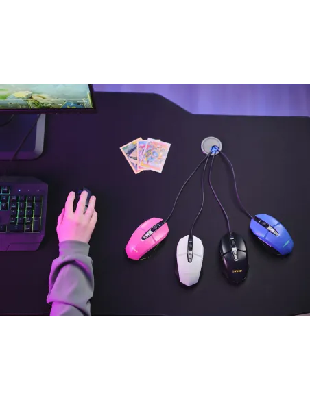 Trust GXT 109 Felox ratón Juego mano derecha USB tipo A Óptico 6400 DPI