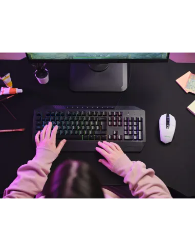 Trust GXT 110 FELOX ratón Juego mano derecha RF inalámbrico Óptico 4800 DPI