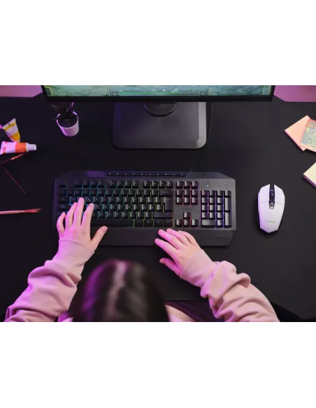 Trust GXT 110 FELOX ratón Juego mano derecha RF inalámbrico Óptico 4800 DPI