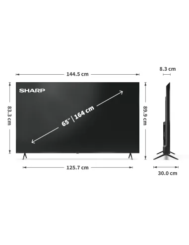Sharp 65HP5265E Televisor 165,1 cm (65") 4K Ultra HD Smart TV Wifi Negro