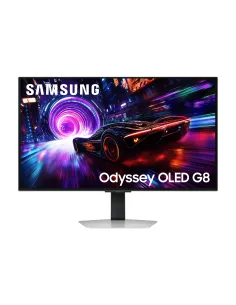 Samsung G81SF pantalla para PC 81,3 cm (32") 3840 x 2160 Pixeles 4K Ultra HD OLED Plata