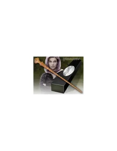 Replica the noble collection harry potter nymphadora tonks varita con caja y placa de identificacion