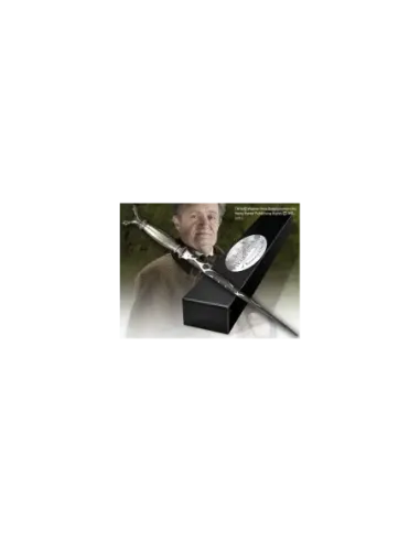 Replica the noble collection harry potter horace slughorn varita con caja y placa de identificacion