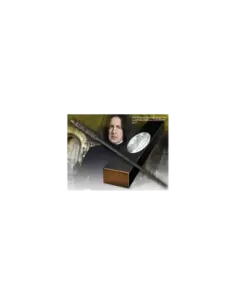 Replica the noble collection harry potter severus snape varita con caja y placa de identificacion