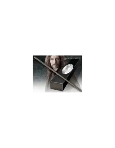 Replica the noble collection harry potter sirius black varita con caja y placa de identificacion