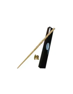 Replica the noble collection harry potter hermione granger varita con caja y placa de identificacion