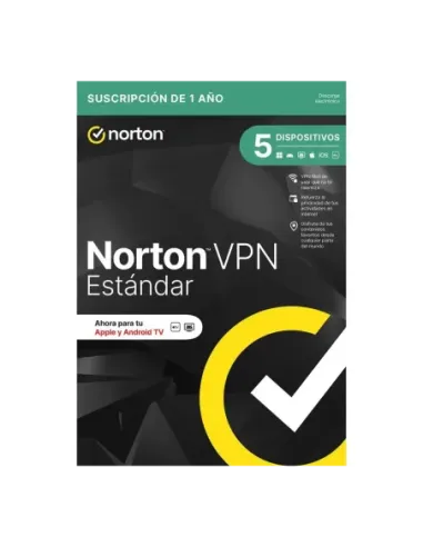 Vpn norton vpn standard es 1 usuario 5 dispositivos 1 año esd electronica