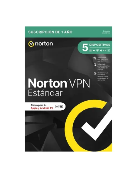 Vpn norton vpn standard es 1 usuario 5 dispositivos 1 año esd electronica