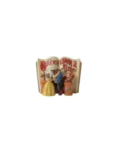 Figura enesco disney la bella y la bestia libro la bella y bestia
