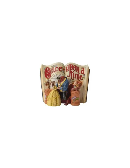 Figura enesco disney la bella y la bestia libro la bella y bestia