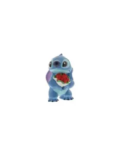 Figura enesco disney lilo & stitch stitch con ramo de rosas