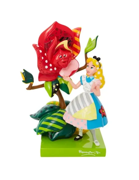 Figura enesco disney alicia en el pais de las maravillas alicia hablando con la rosa