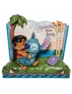 Figura decorativa enesco disney lilo & stitch libro ohana