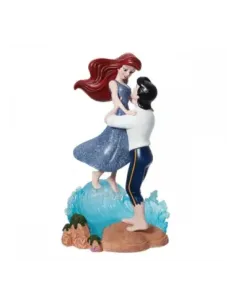 Figura decorativa enesco disney la sirenita ariel y el príncipe eric en ola