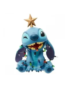 Figura enesco disney stitch luces navideñas
