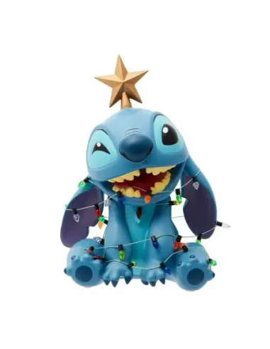 Figura enesco disney stitch luces navideñas