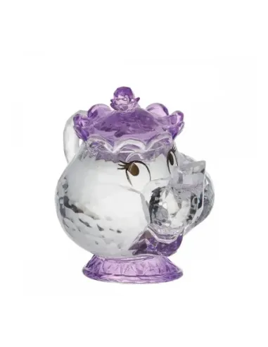 Figura acrílica enesco disney la bella y la bestia mrs. potts