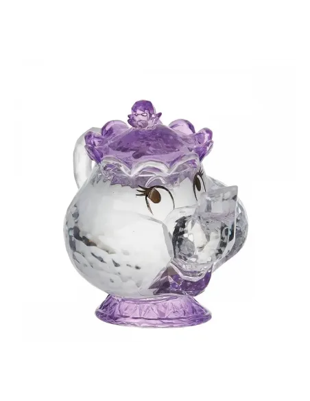 Figura acrílica enesco disney la bella y la bestia mrs. potts
