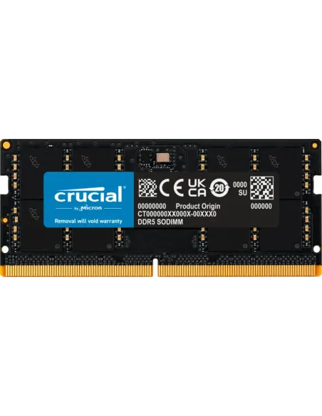 Memoria ram ddr5 32gb crucial - sodimm - 5600 mhz - pc5 44800 - cl46
