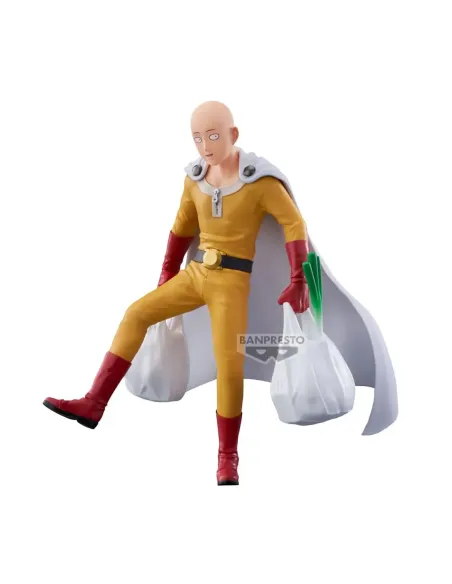 Figura banpresto one punch man one punch life saitama 20cm