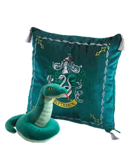 Peluche pack the noble collection harry potter serpiente mascota slytherin + cojin slytherin