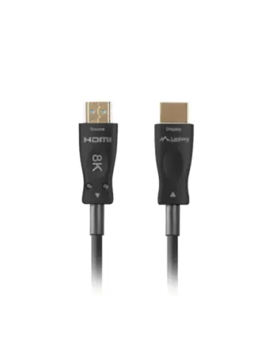 Cable hdmi aoc lanberg v2.1 m - m optico activo 8k 60hz 20m negro
