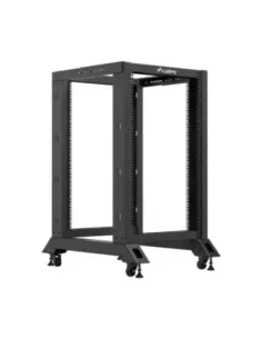 Armario lanberg abierto rack 19 pulgadas 18u -  600x800 negro