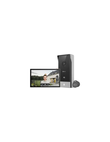 EZVIZ HP5 sistema de intercomunicación de video 17,8 cm (7") Negro, Plata
