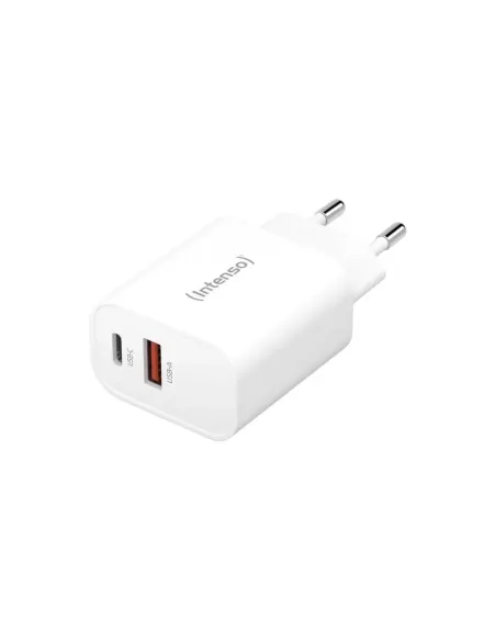 Intenso | Cargador pared W30AC|USB-A y C Negro
