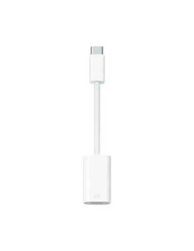 Adaptador lightning a usb tipo c apple macho - hembra blanco