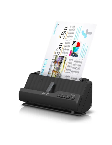 Epson ES-C320W ADF + escáner alimentado por hojas 600 x 600 DPI A4 Negro