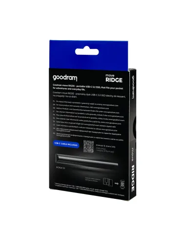 Goodram SSDR-GMRE-01T-K0 unidad externa de estado sólido 1 TB 3.2 Gen 2 (3.1 Gen 2) Negro