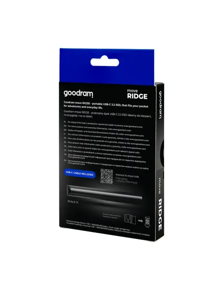 Goodram SSDR-GMRE-01T-K0 unidad externa de estado sólido 1 TB 3.2 Gen 2 (3.1 Gen 2) Negro