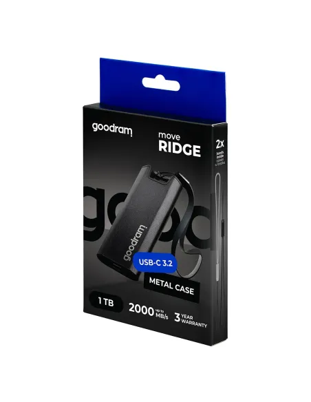 Goodram SSDR-GMRE-01T-K0 unidad externa de estado sólido 1 TB 3.2 Gen 2 (3.1 Gen 2) Negro