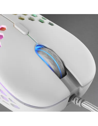 Mars Gaming MM55W, Ratón Inalámbrico Gaming RGB Chroma, Ultra-ligero 55 g, 12800 DPI, Switches Mecánicos Programables HUANO,