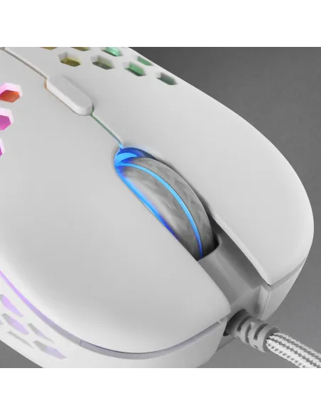 Mars Gaming MM55W, Ratón Inalámbrico Gaming RGB Chroma, Ultra-ligero 55 g, 12800 DPI, Switches Mecánicos Programables HUANO,