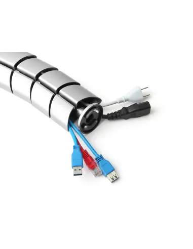 Equip 650862 organizador de cables Escritorio Pasacables Plata 1 pieza(s)